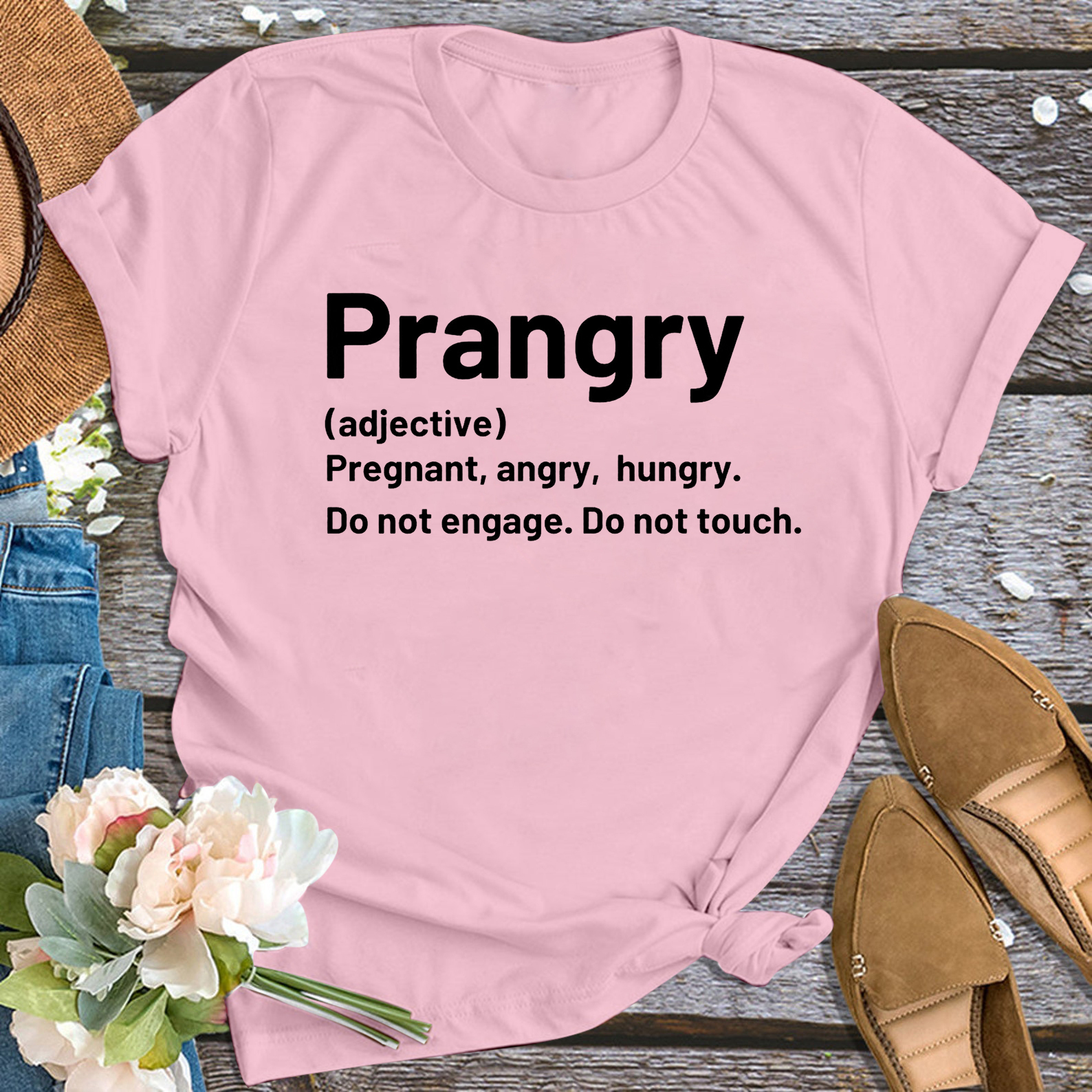 Prangry Mama Pregnancy Announcement Shirt