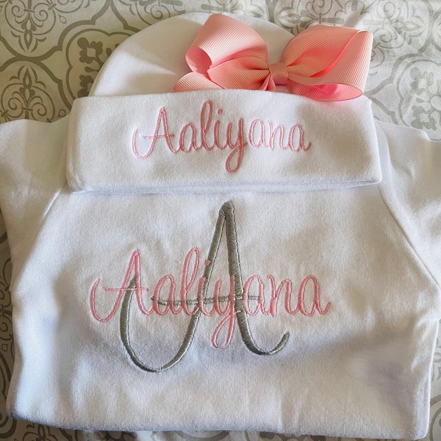 Personalized Baby Girl Bow-Knot Rompers