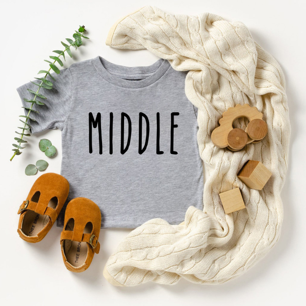 Personalized Sibling Bodysuit & Shirts (Little Middle Big)