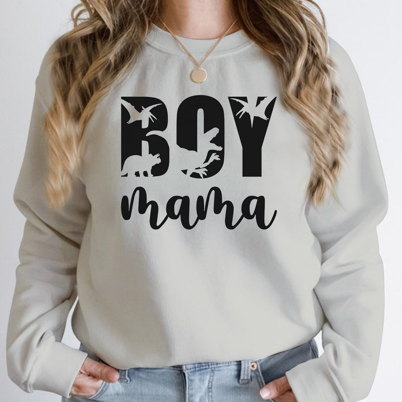 Boy Mama Dinosaur Club Sweatshirt