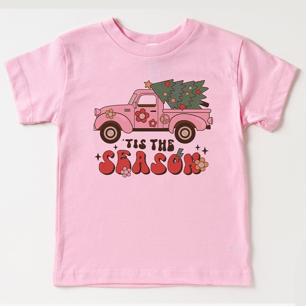 Tis The Season Christmas Toddler Retro Shirt