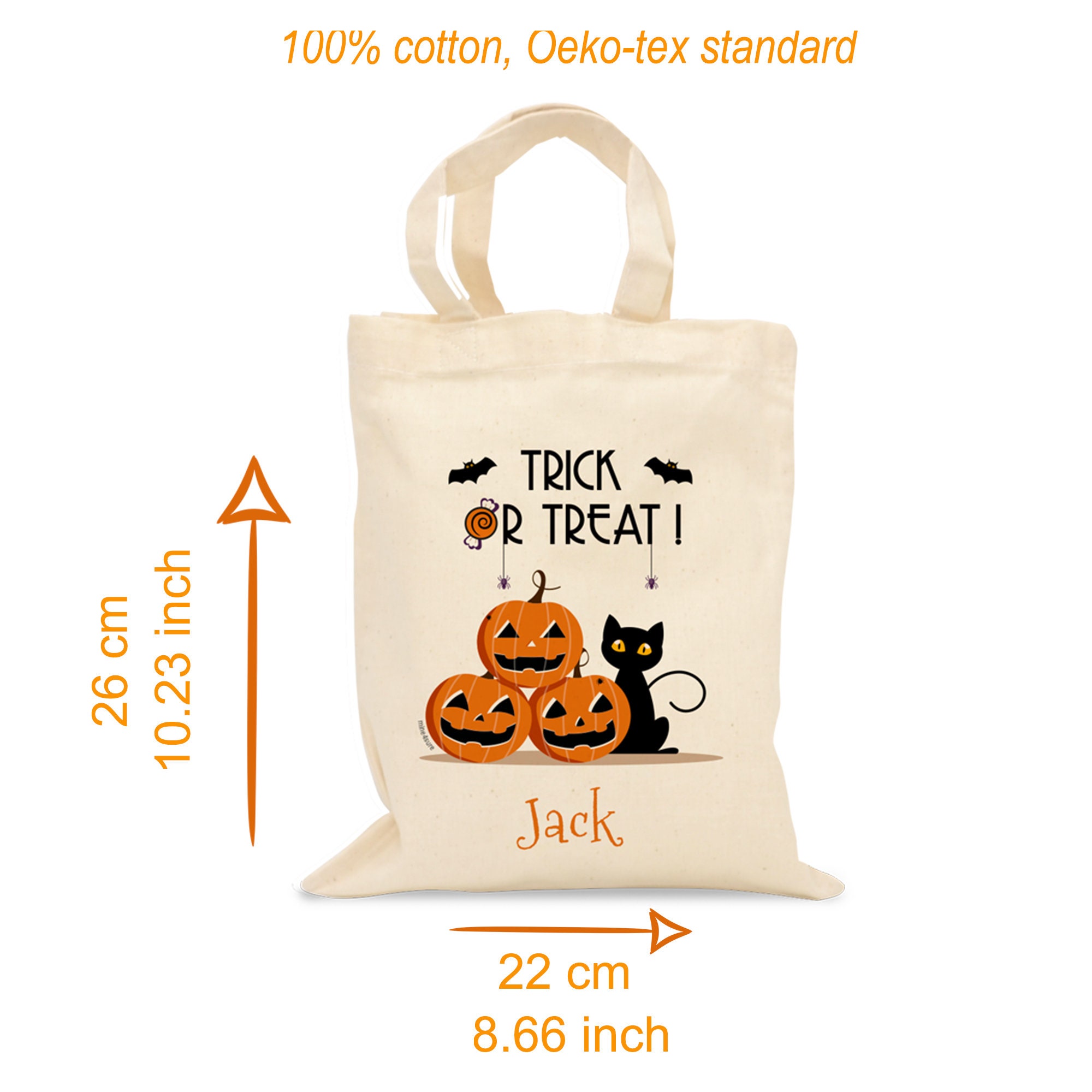 Personalized Halloween Trick or Treat Bags