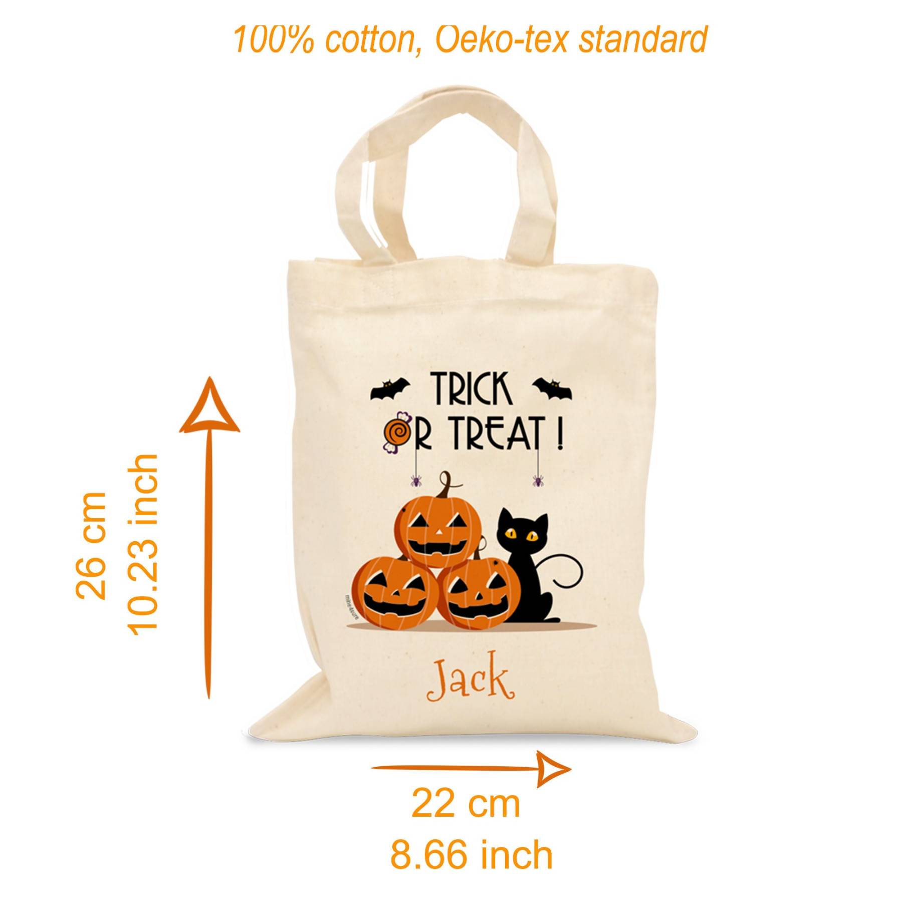 Personalized Halloween Trick or Treat Bags