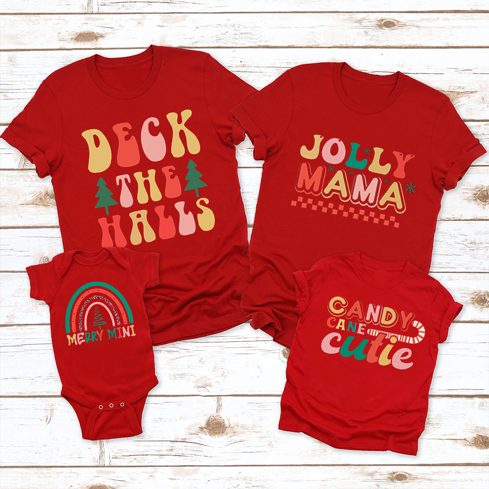 Deck the Halls Christmas Family Matching Shirt