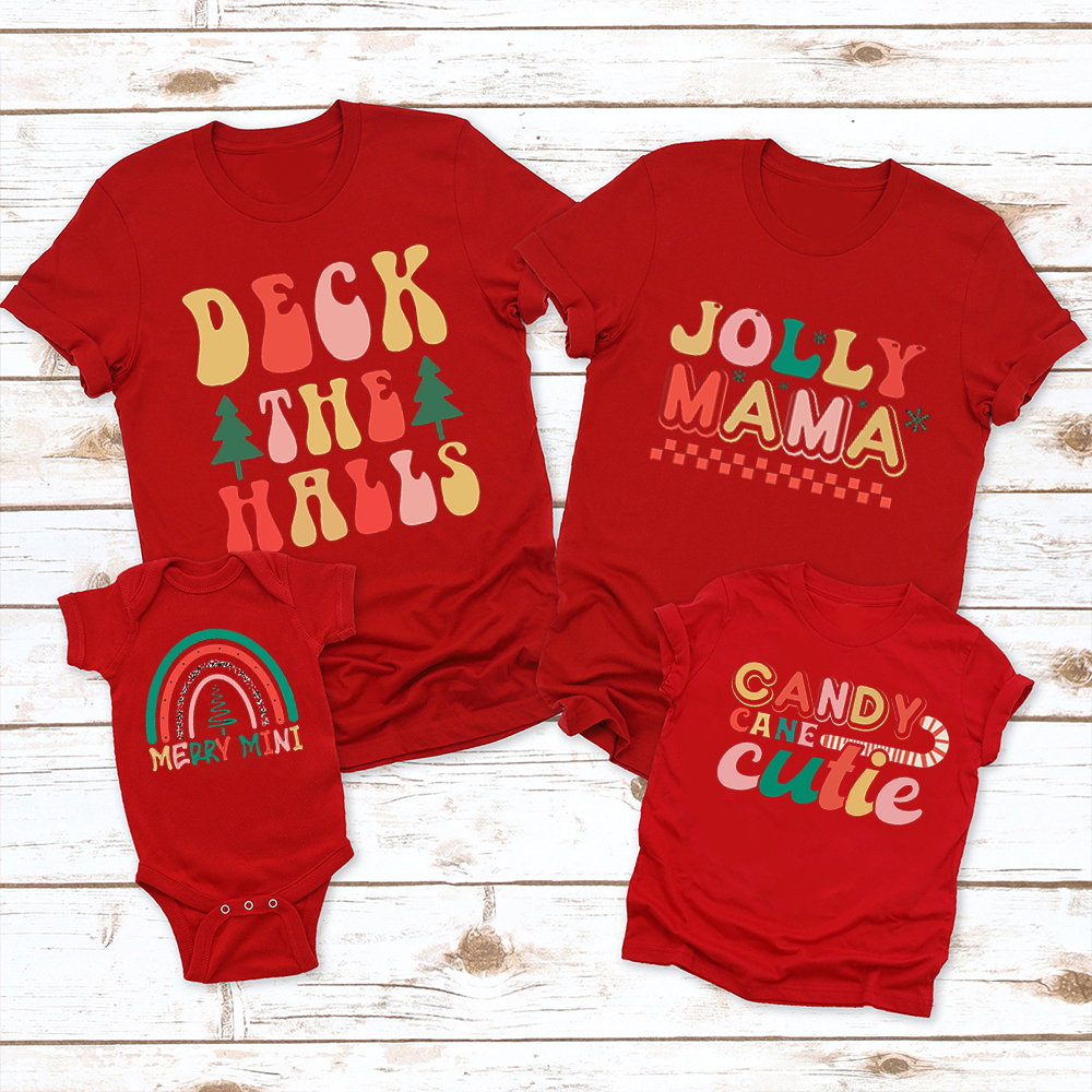 Deck the Halls Christmas Family Matching Shirt