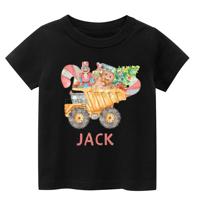 Dumptruck&Gingerbread Man Toddler Christmas Shirt