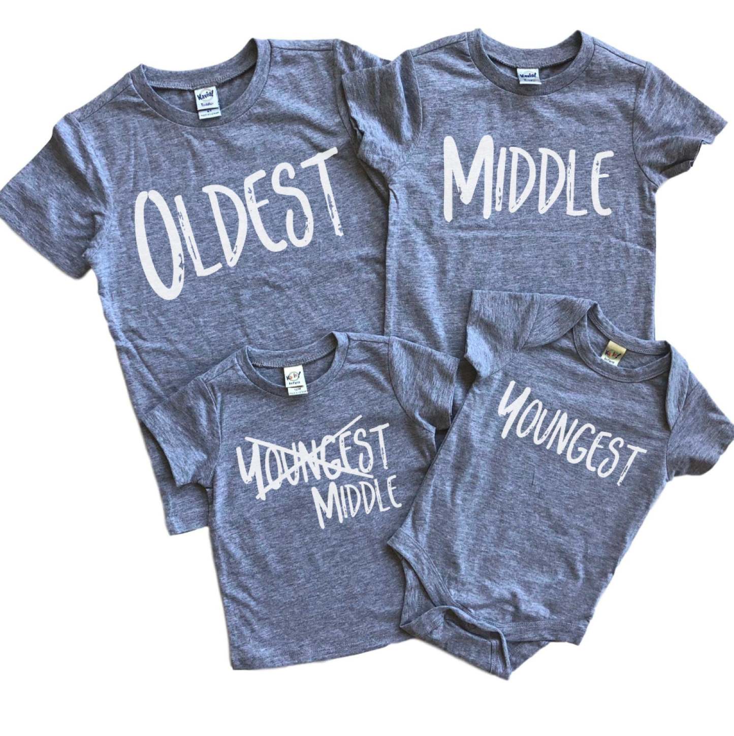 Sibling Matching set of 4 (Old middle Young)