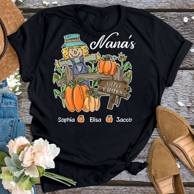 Scarecrow Thanksgiving Personalized Grandma Shirt 