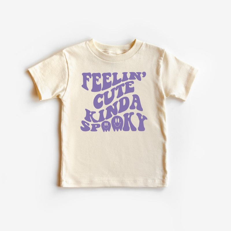 Feelin' Cute Kinda Spooky Toddler Halloween Shirt