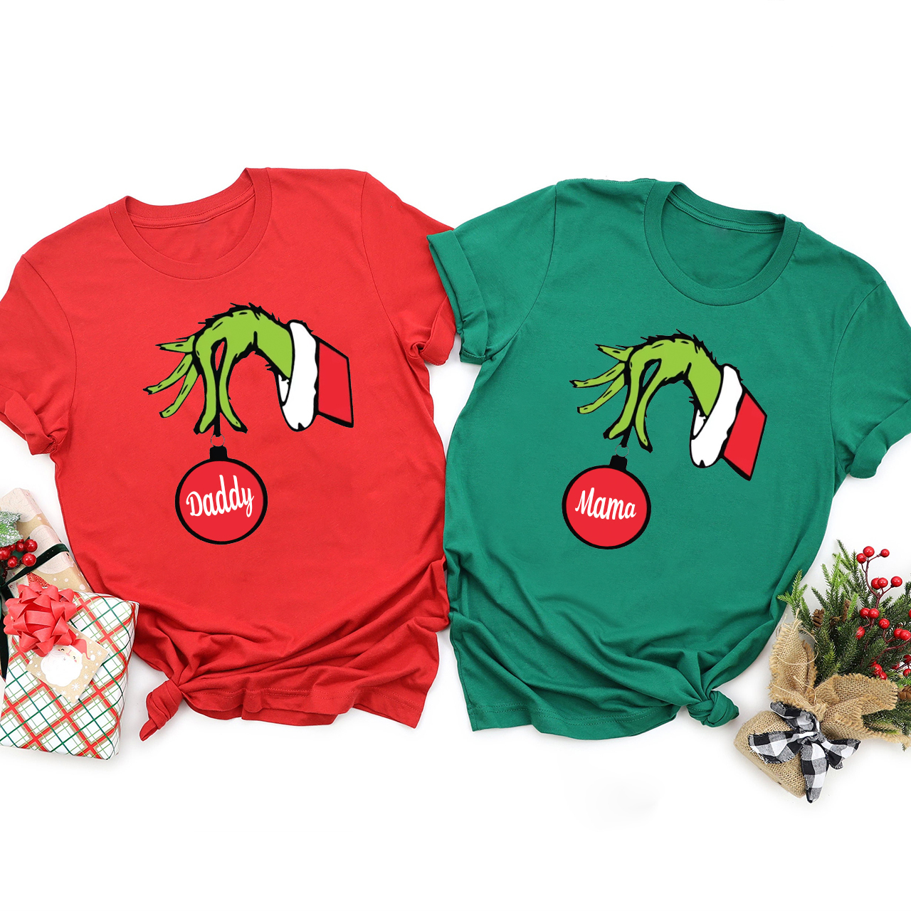 Red Bulb Christmas Family Matching Shirt