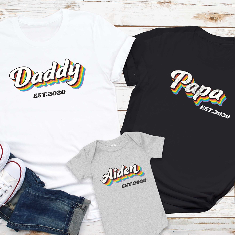 Personalized Family LGBTQ Shirt & Baby Bodysuit