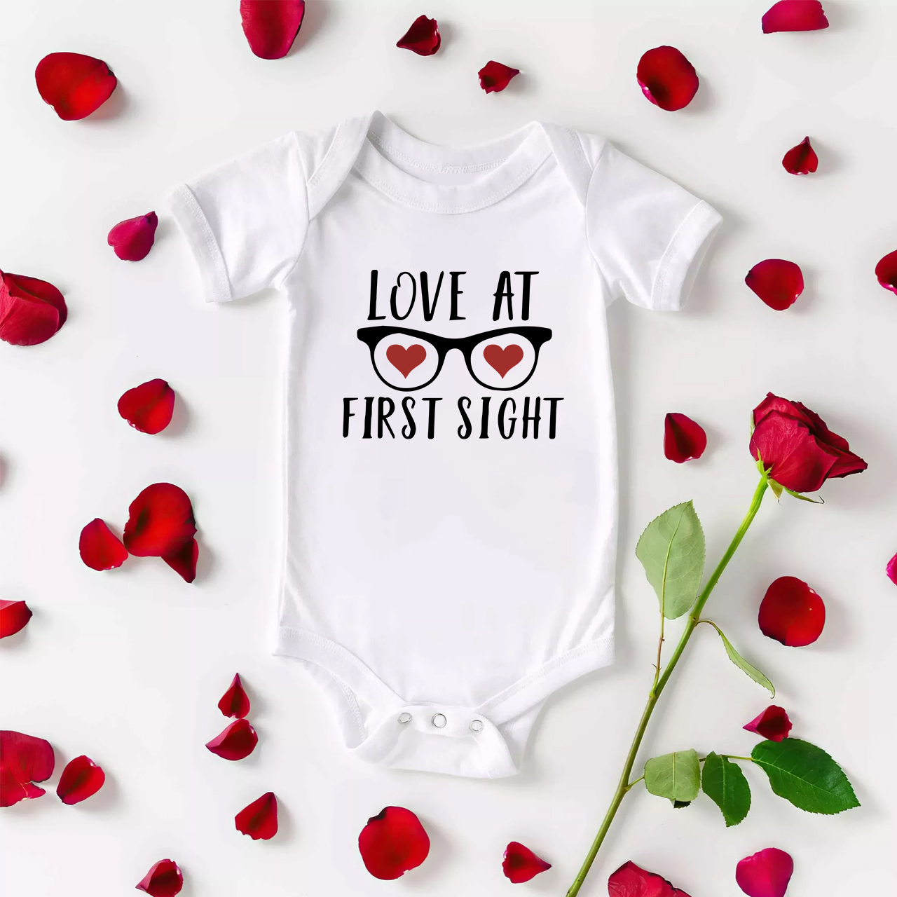 Love At First Sight Baby Bodysuit