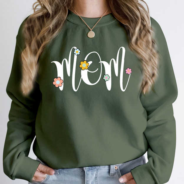 Retro Floral Mom Club Sweatshirt