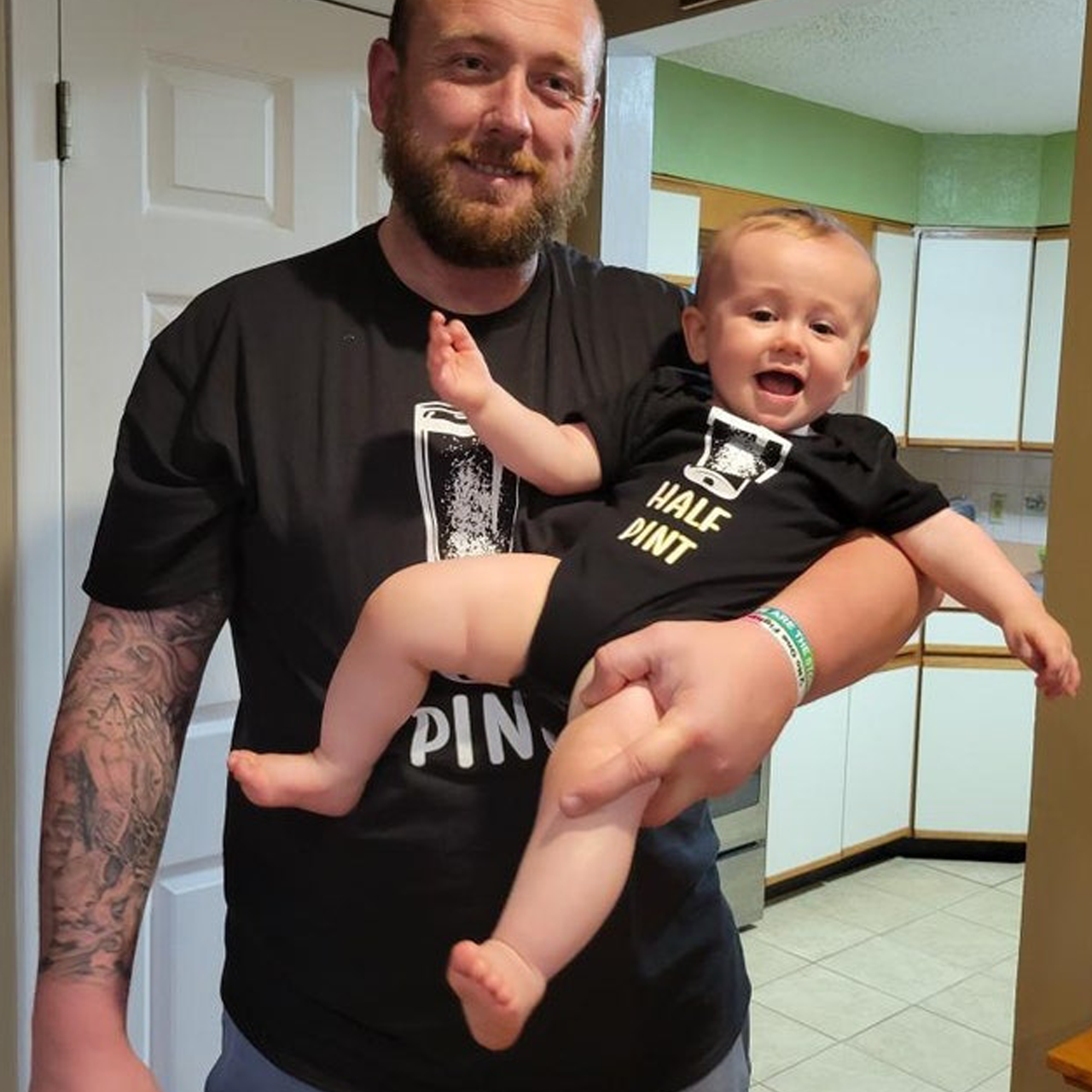 Matching Father's Day Pint & Half Pint Bodysuit & Shirts