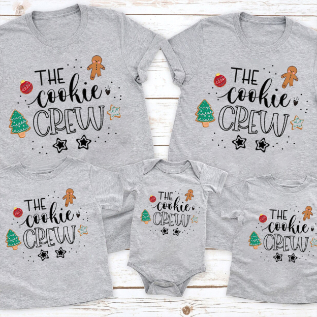 The Cookie Crew Christmas Family Matching T-Shirt