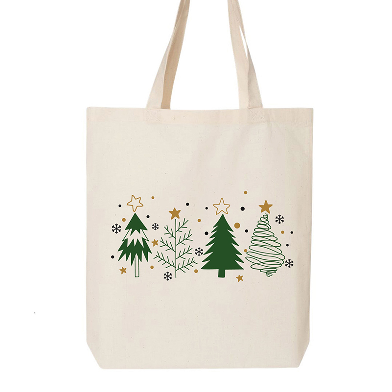 Christmas Tree Vintage Color Tote Bag