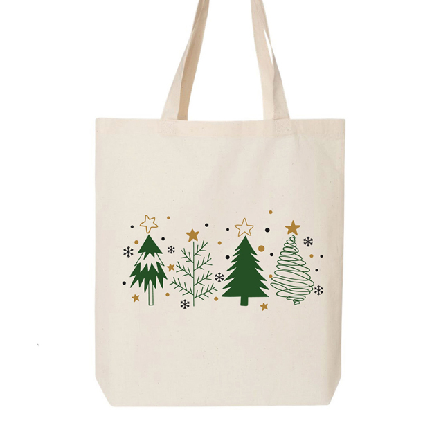 Christmas Tree Vintage Color Tote Bag