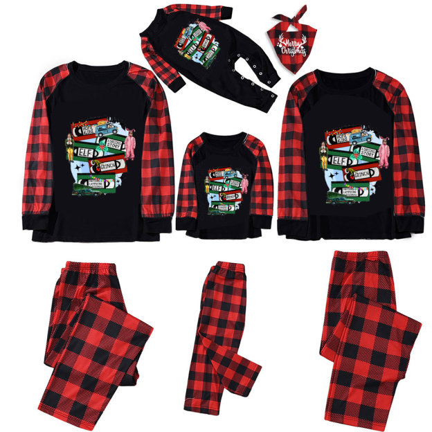Christmas Music Cassette Family Matching Pajamas