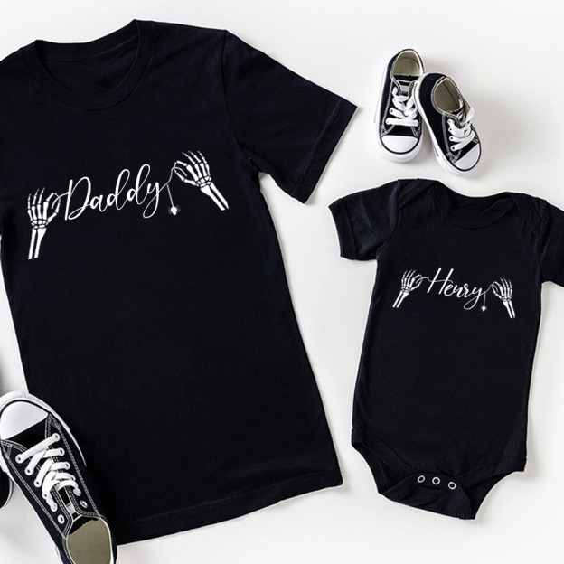 Personalized Halloween Spider Web Family Matching Shirts