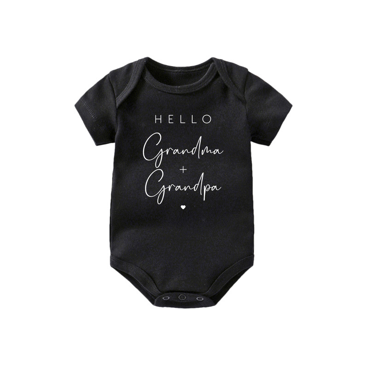 Hello Grandma+Grandpa,Baby Bodysuit