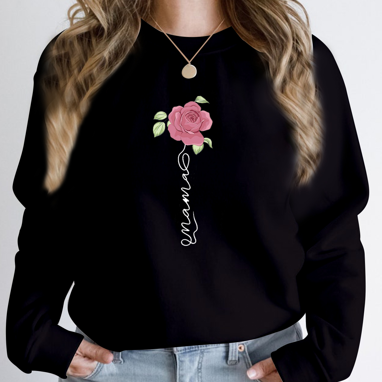 Gorgeous Rose Mama Sweatshirt
