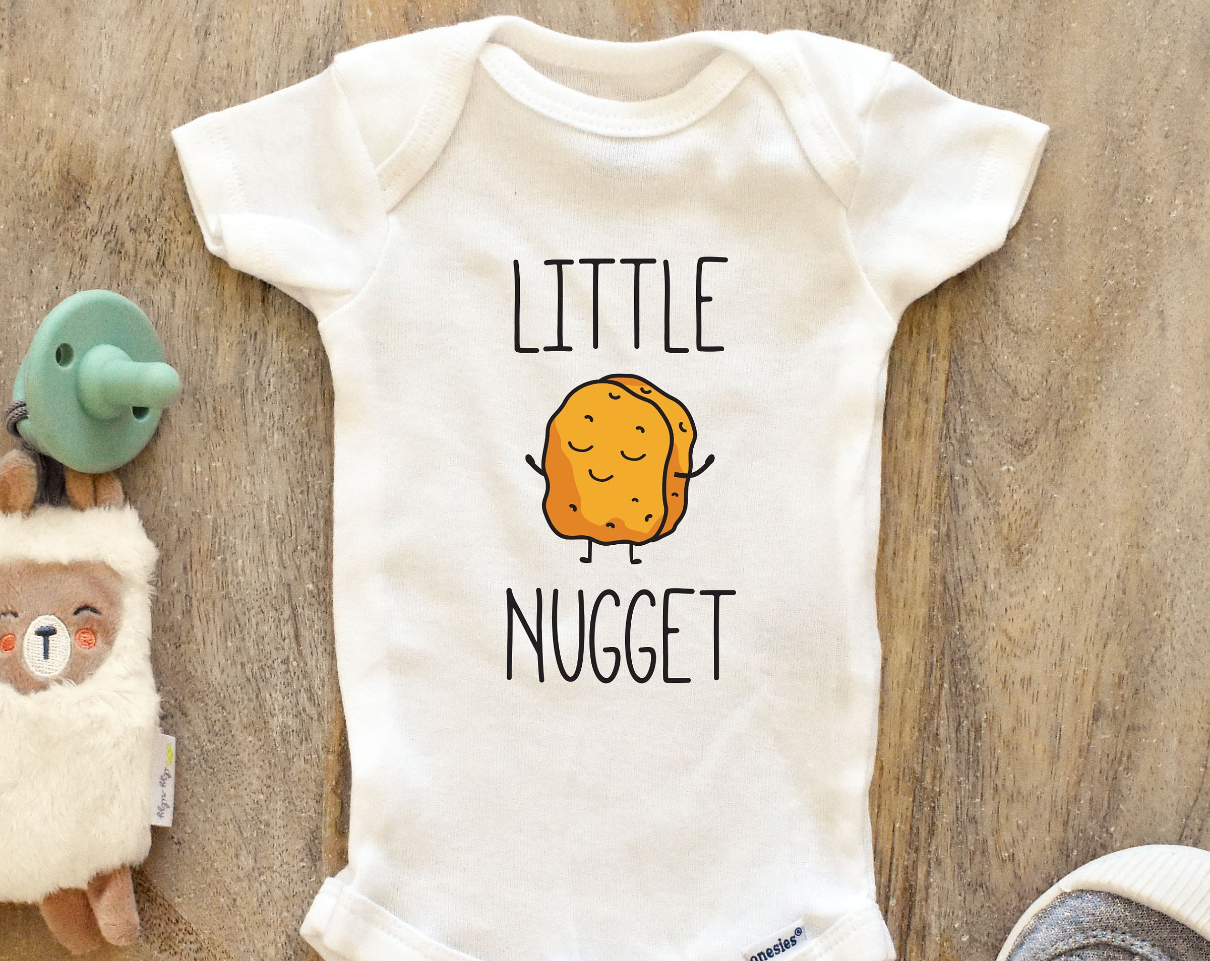 Little Nugget Cute Baby Bodysuit