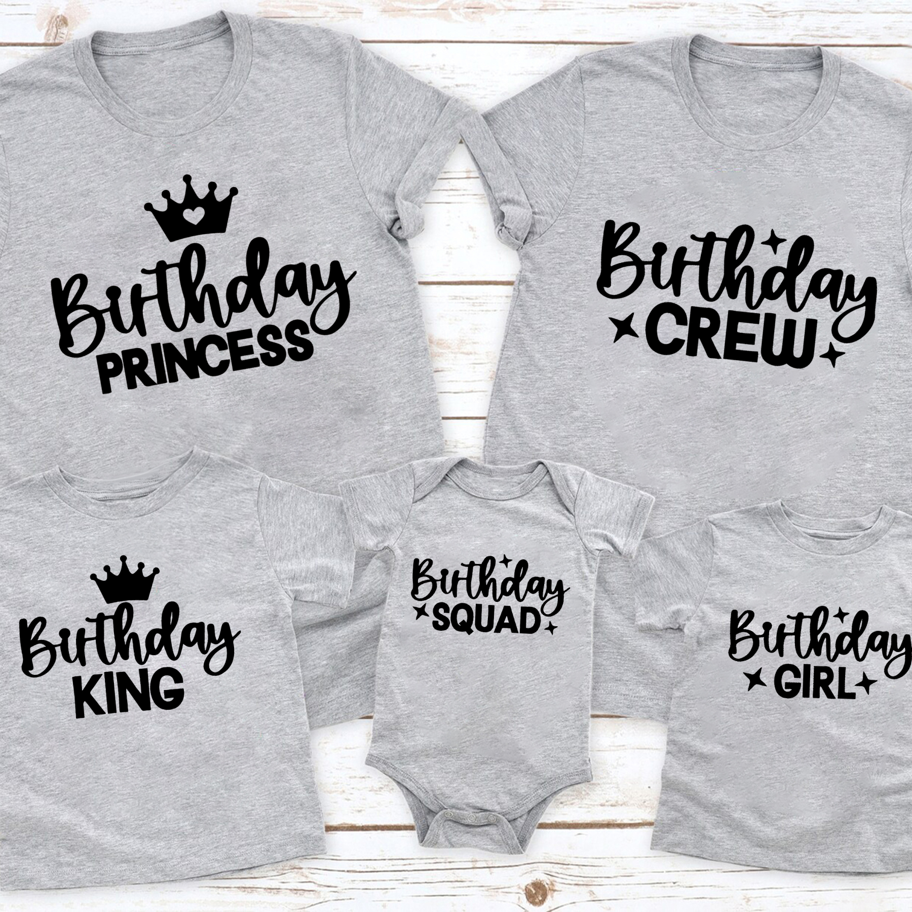 Birthday Crew Family Matching Shirt