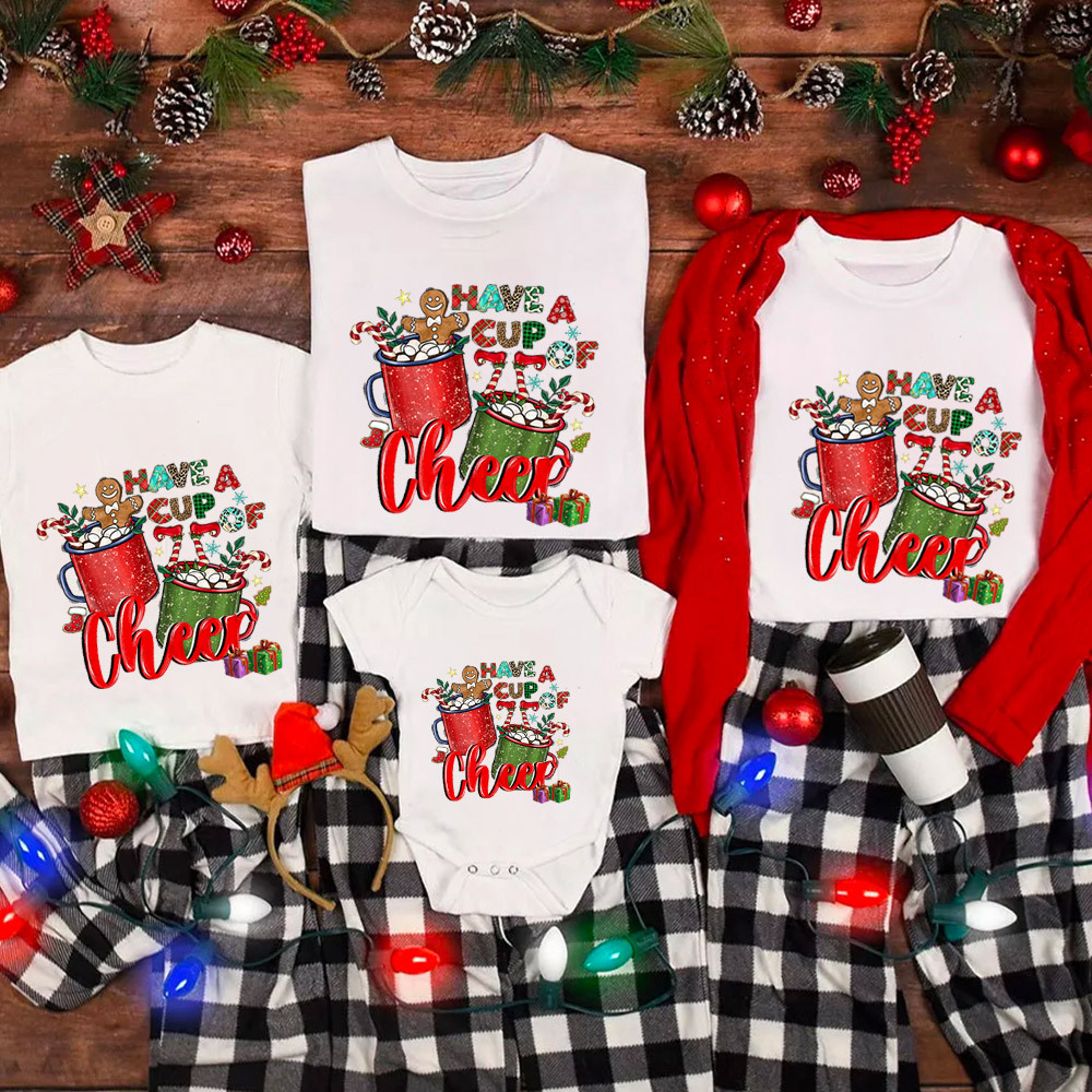 Have A Cup Of Cheer Christmas Family Matching Shirt