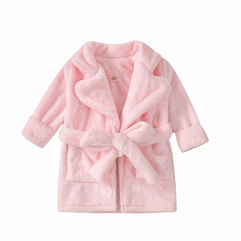 Newborn Flannel Pajama Bathrobe