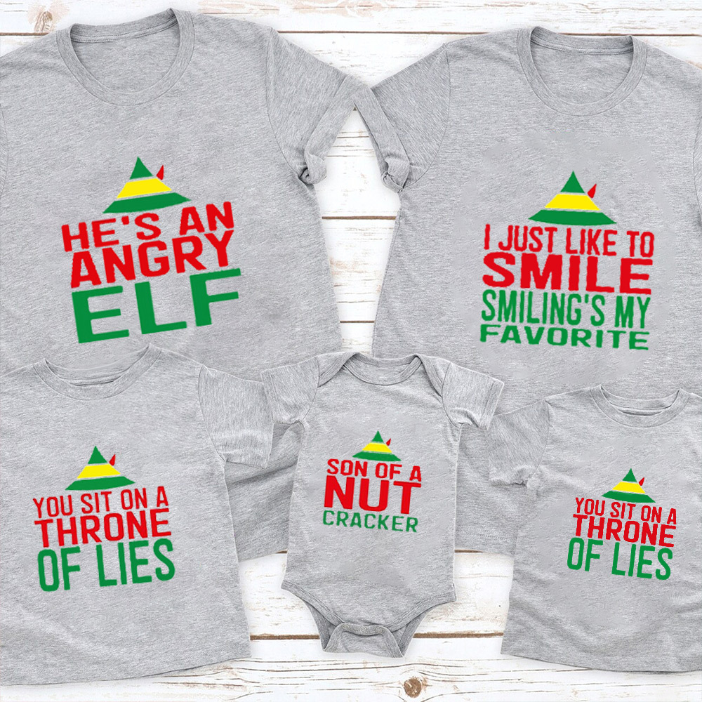 Christmas Elf Family Matching Shirts