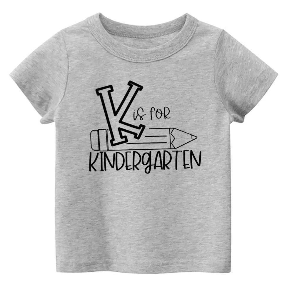 K Is For Kindergarten Kids Shirt