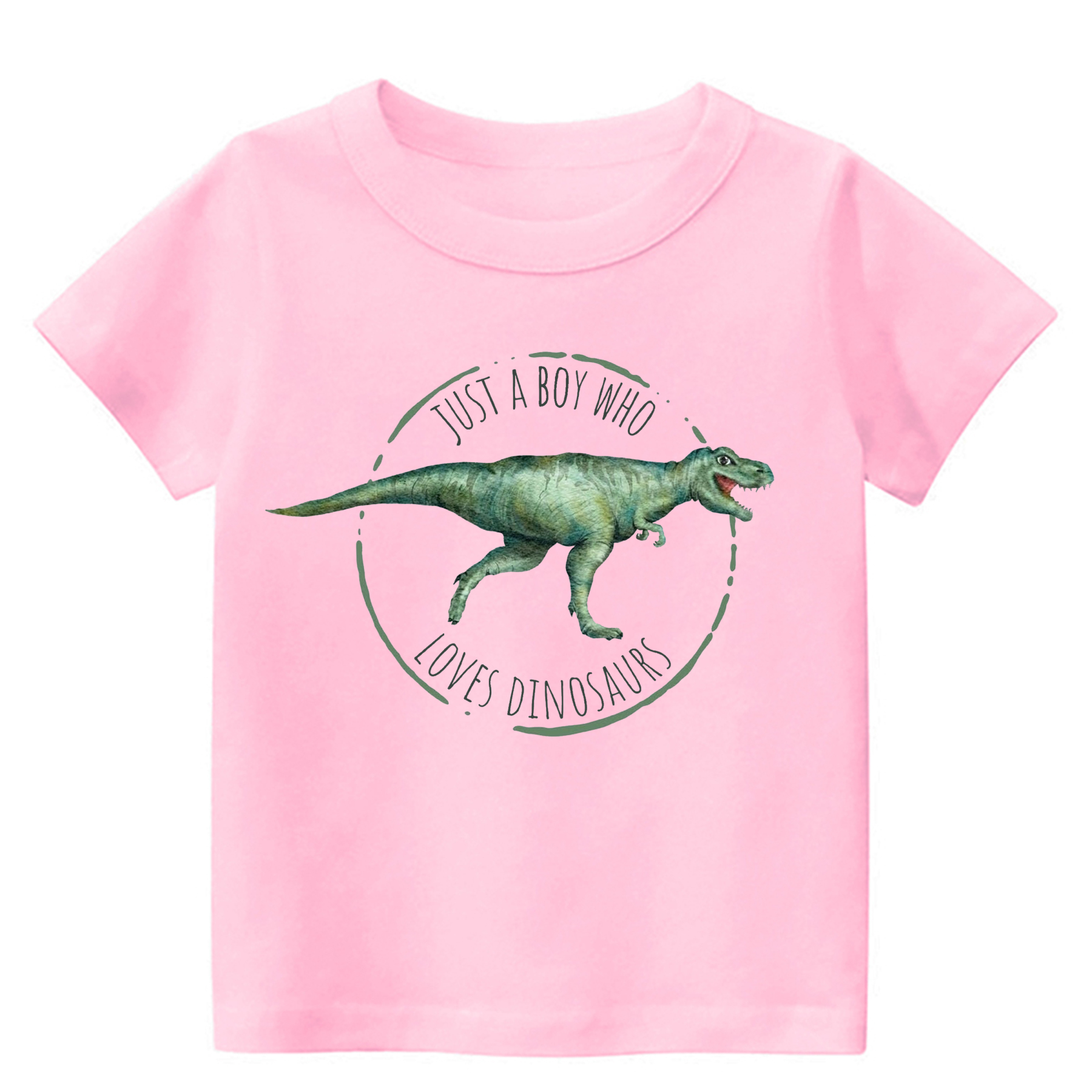 Just A Boy Who Loves Dinosaurs Kids Shirt