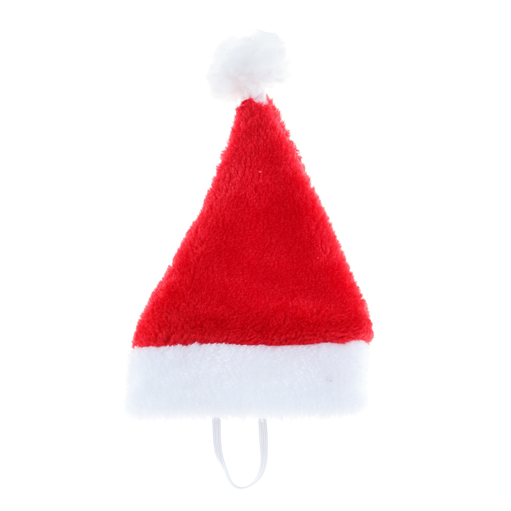 Pet Christmas Plush Plaid Hat