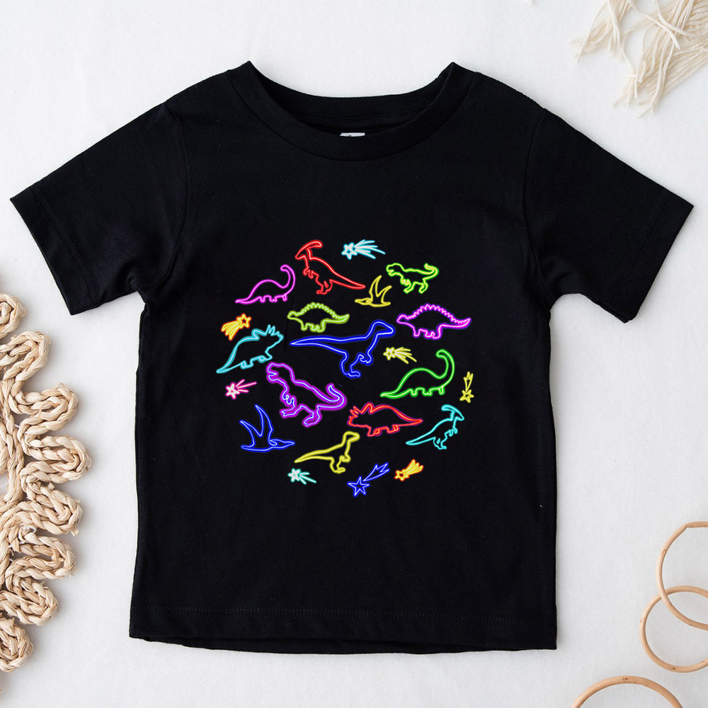 Neon Dinosaurs Toddler Shirt