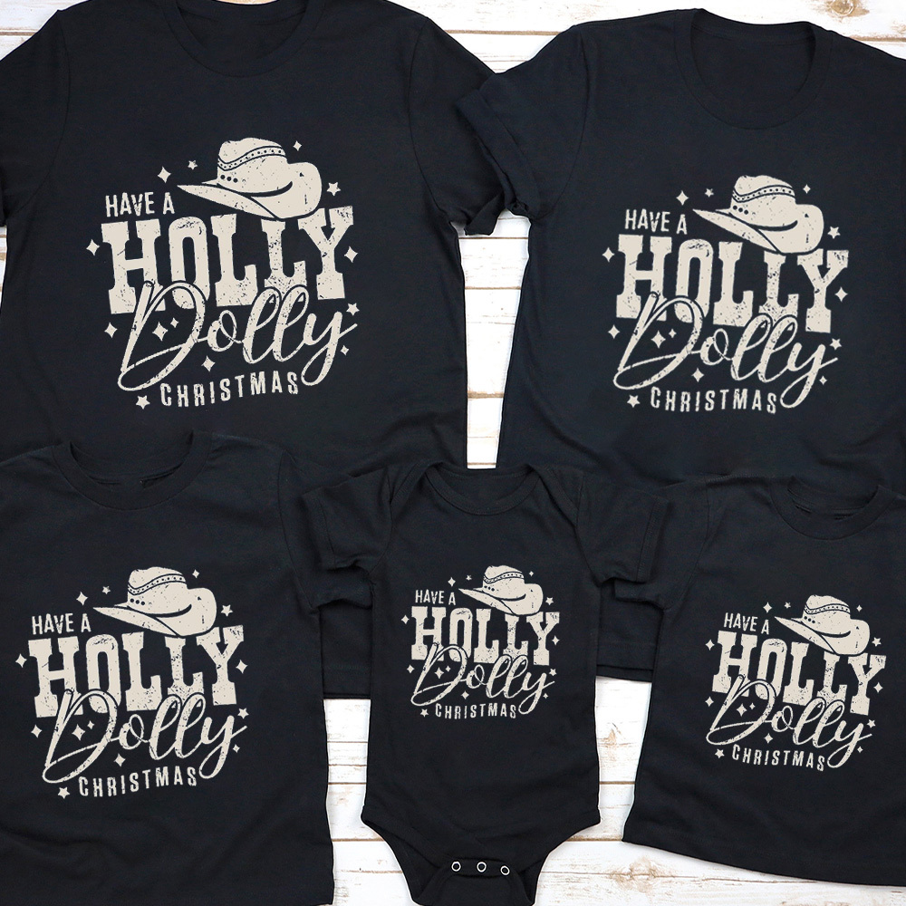 Holly Dolly Christmas Family Shirt