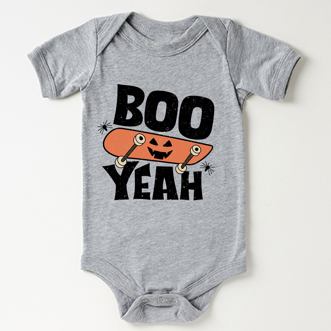 Boo Yeah pumpkin Halloween Baby Bodysuit