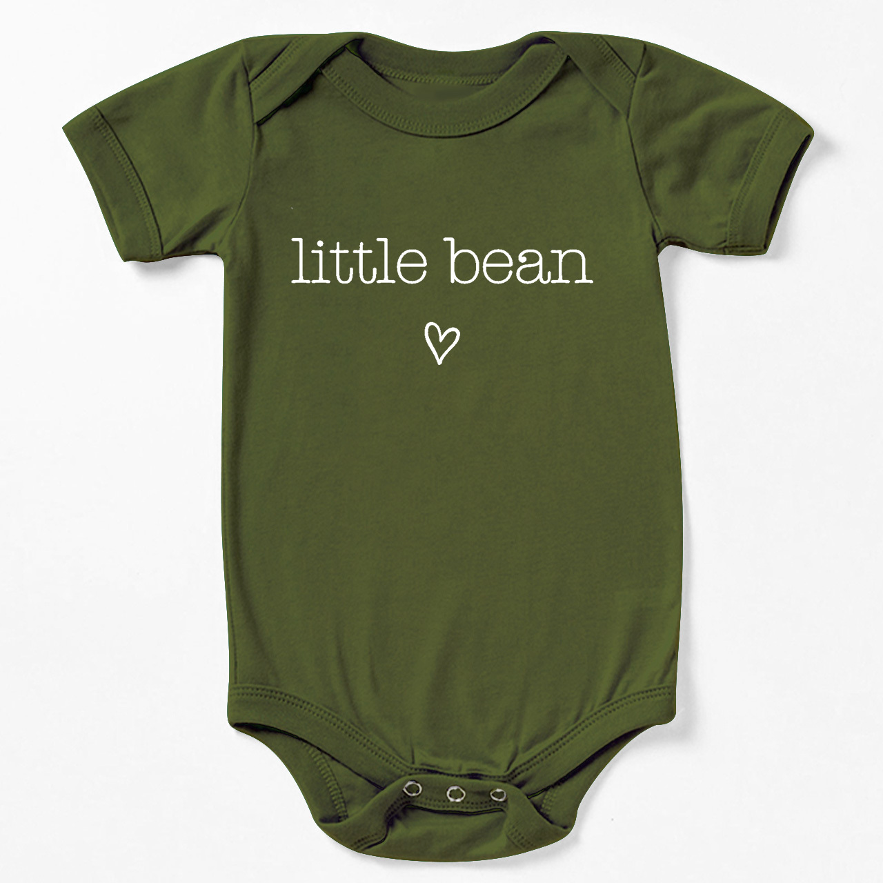Cute Natural Little Bean Baby Bodysuit