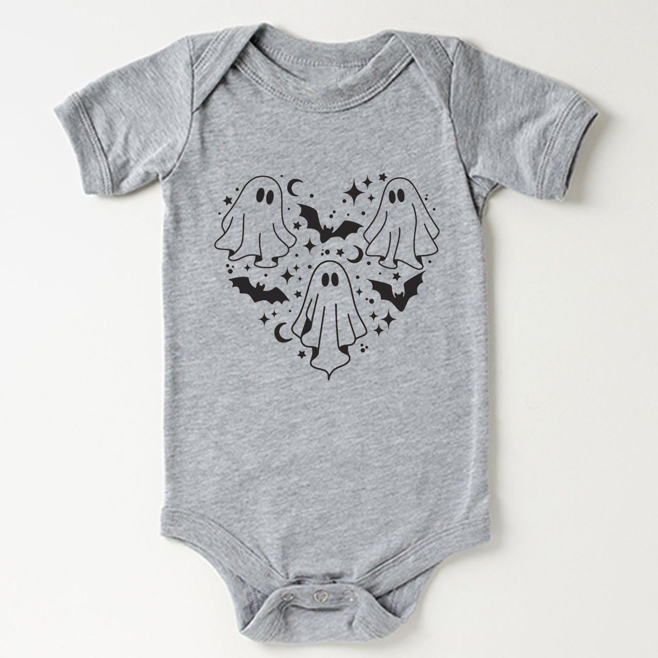 Ghost In Heart Halloween Baby Bodysuit