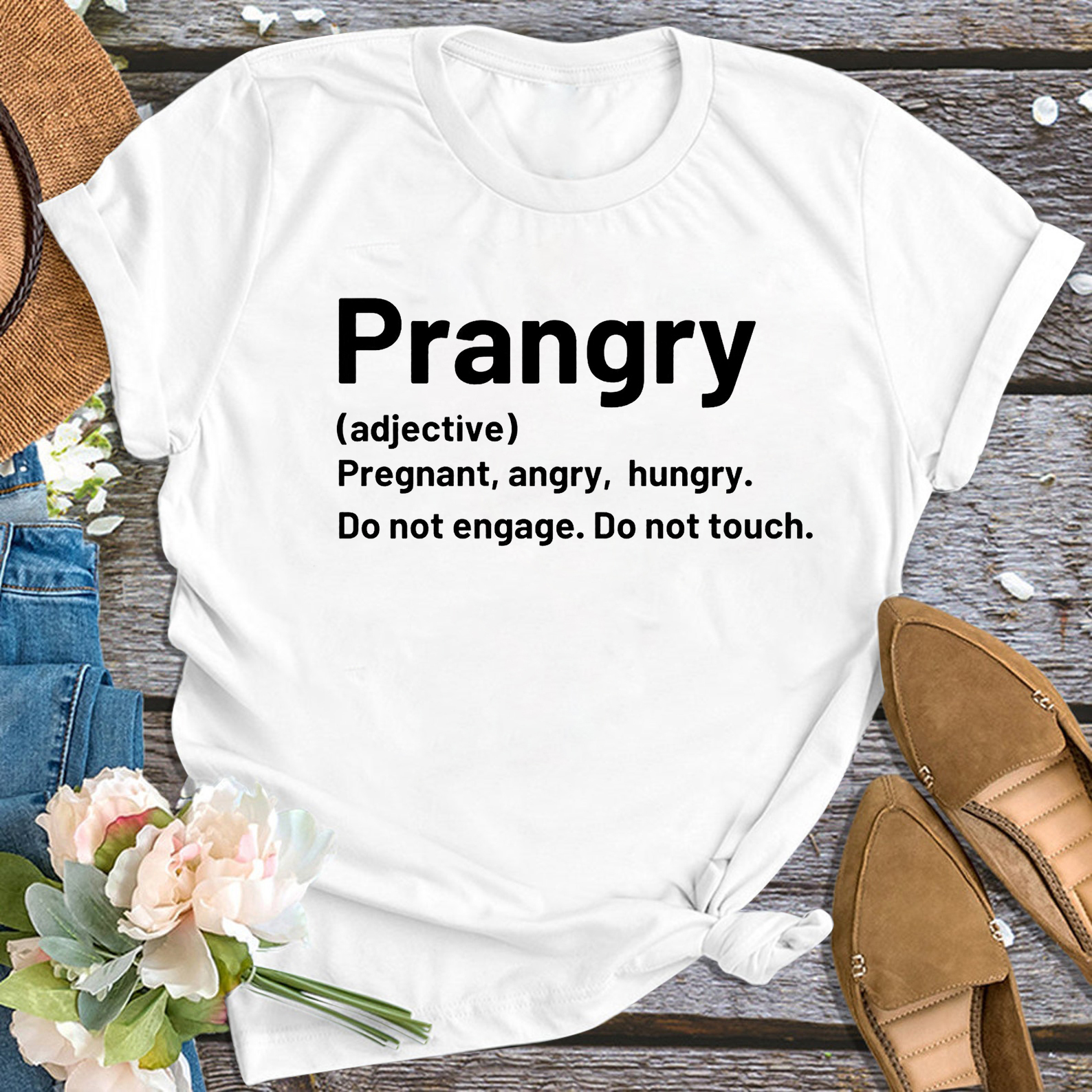 Prangry Mama Pregnancy Announcement Shirt