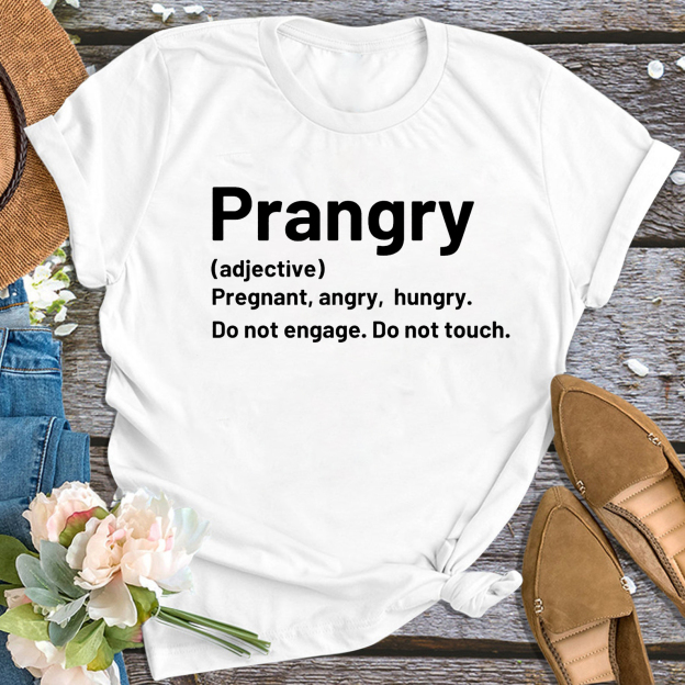 Prangry Mama Pregnancy Announcement Shirt