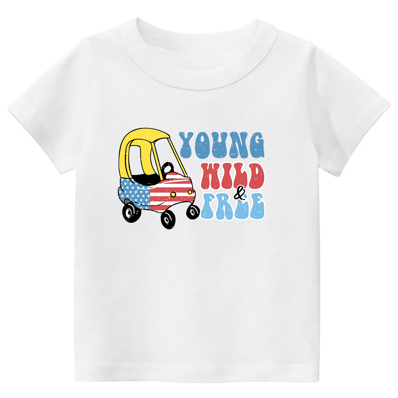 Young Wild&Free Independence Day Toddler Tees