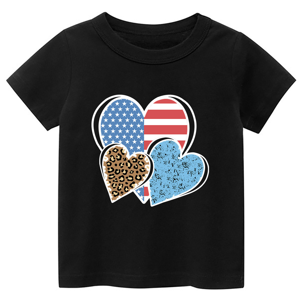 Independence Day Heart Toddler Tees