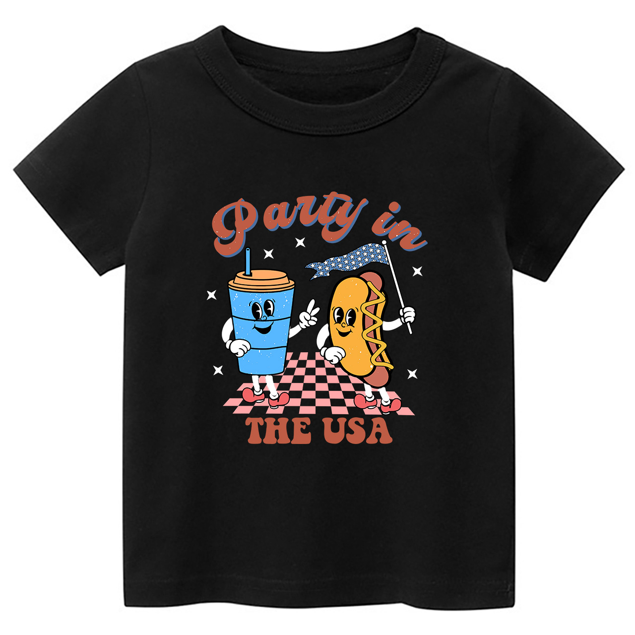 Patriotic Natural Party In The USA Toddler Tees