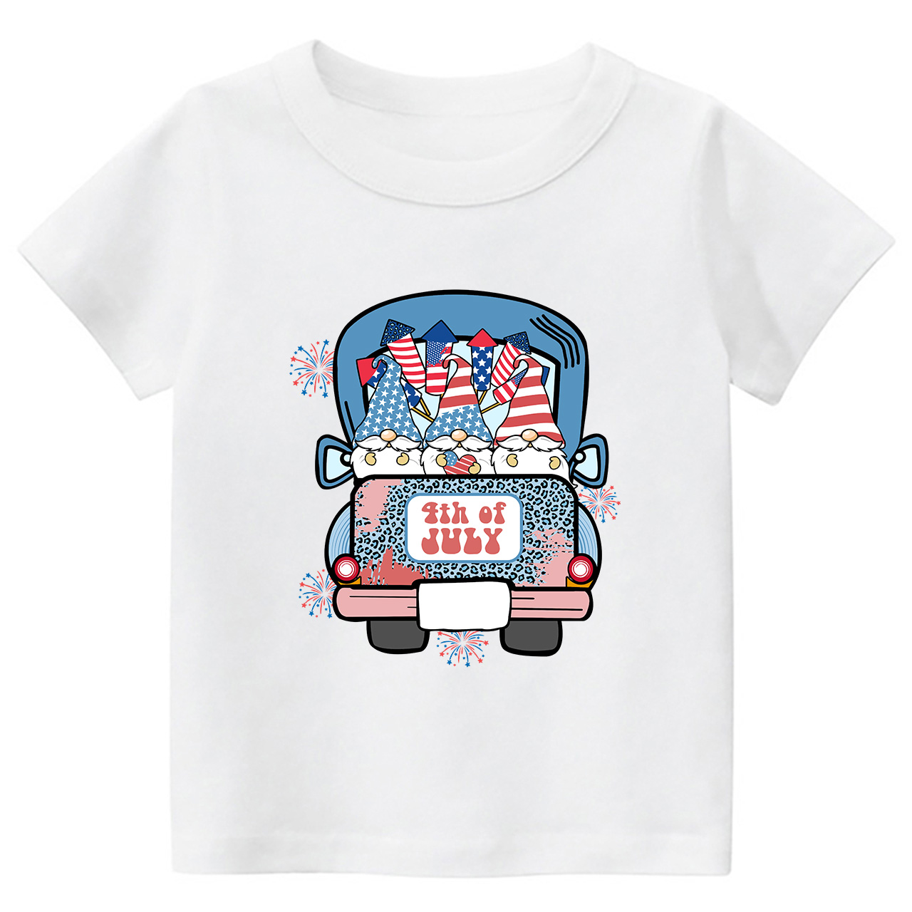 4th Of July Truck Toddler Tees