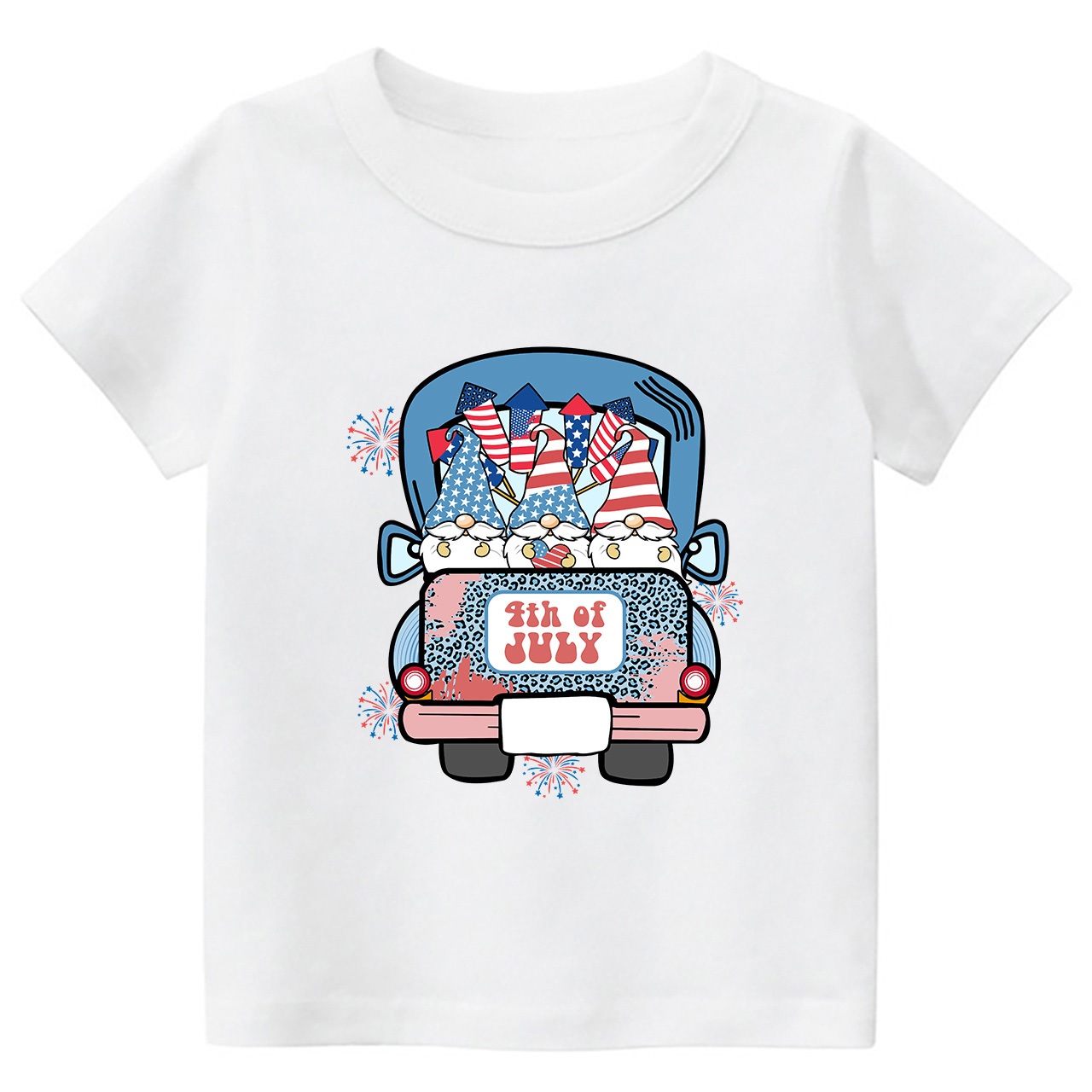 4th Of July Truck Toddler Tees Sale-Beepumpkin™