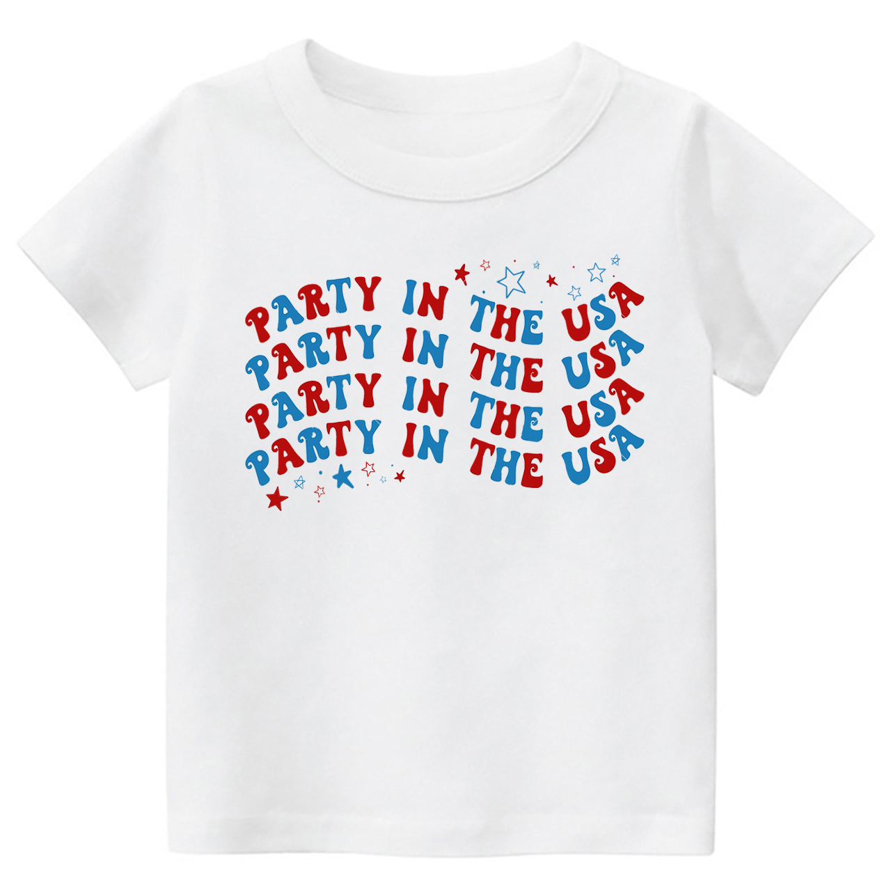 Party In The USA Wave Font Retro Toddler Tees Sale-Beepumpkin™