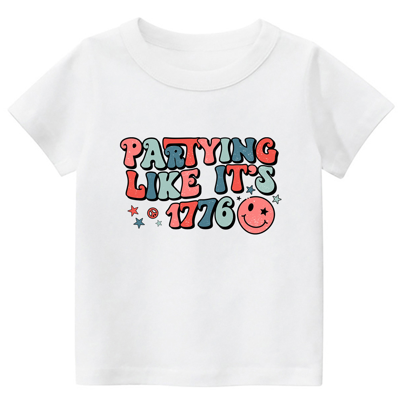Partying Like It's 1776 Retro Toddler Tees