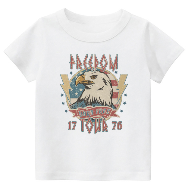 Freedom Born Free 1776 Tour Toddler Tees