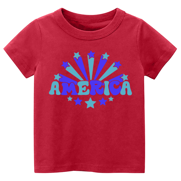 America Star 4th Of July Toddler Tees