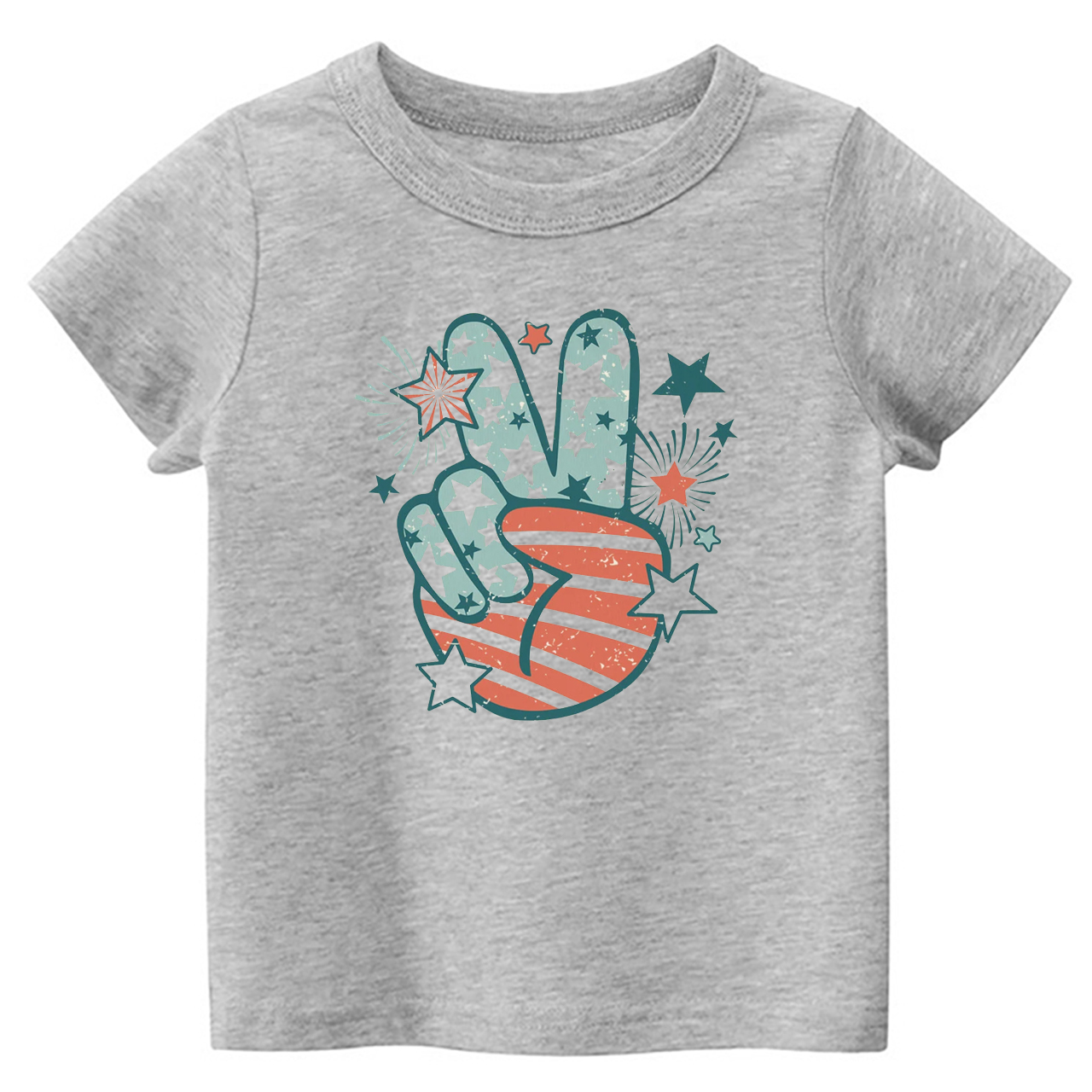 Peace Fingers Memorial Day Kids T-Shirt